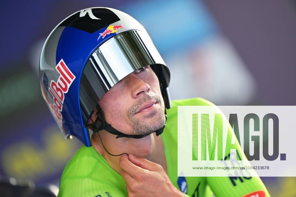 Slovenia s Primoz Roglic pictured at the start of the Men Elite Individual Time Trial race (22km) at the cycling UEC Road European Championships, in Ljubljana, Slovenia, on Wednesday 7 October 2026. The UEC Road European Championships are taking place from 02 to 07 October in Ljubljana, Slovenia. DAVIDxPINTENS x189063027x