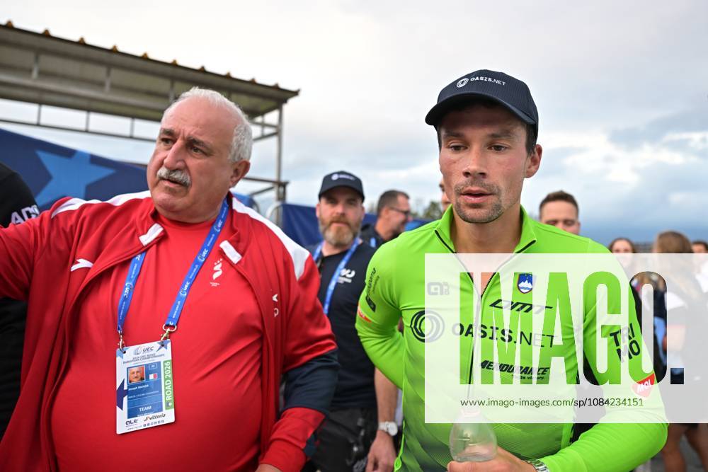 Slovenia s Primoz Roglic pictured after winning the Men Elite Individual Time Trial race (22km) at the cycling UEC Road European Championships, in Ljubljana, Slovenia, on Wednesday 7 October 2026. The UEC Road European Championships are taking place from 02 to 07 October in Ljubljana, Slovenia. DAVIDxPINTENS x189067417x