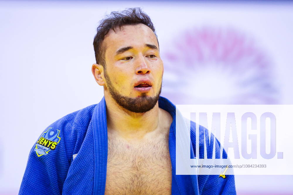 AZERBAIJAN, BAKU - OCTOBER 7, 2026: Abylaikhan Zhubanazar of Kazakhstan after a -81 kg bout against Omar Radzhabli of Azerbaijan as part of the 2026 World Judo Championships at the National Gymnastics Arena 2026 World Judo Championships In Baku - ZUMAt113 20261007_zaa_t113_456