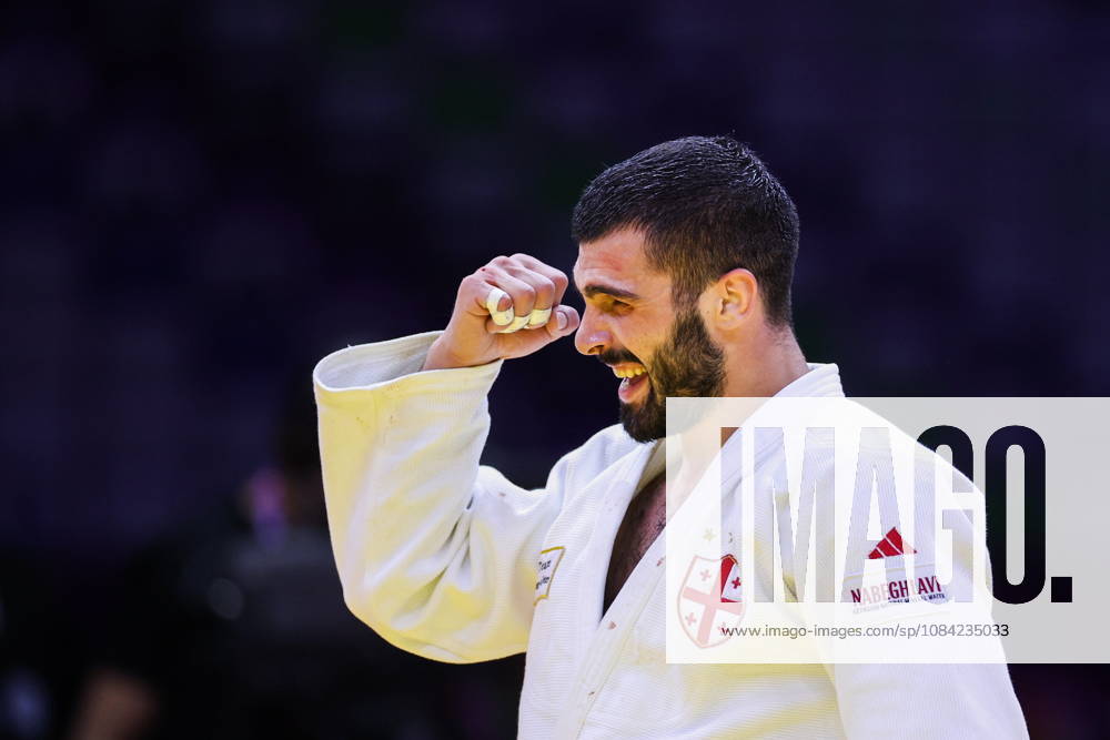 AZERBAIJAN, BAKU - OCTOBER 7, 2026: Tato Grigalashvili of Georgia wins Zelim Tckaev of Azerbaijan in a -81 kg bout as part of the 2026 World Judo Championships at the National Gymnastics Arena. Mikhail Sinitsyn TASS 98916158