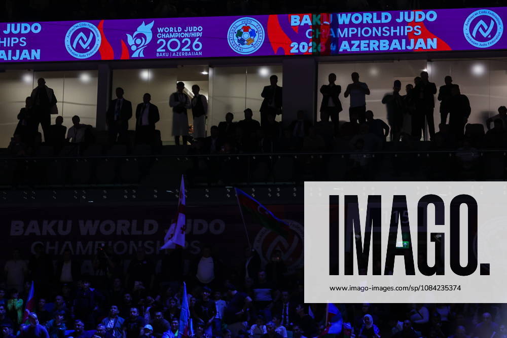 AZERBAIJAN, BAKU - OCTOBER 7, 2026: Members of the audiene during a -81 kg bout as part of the 2026 World Judo Championships at the National Gymnastics Arena. Mikhail Sinitsyn TASS 98918062
