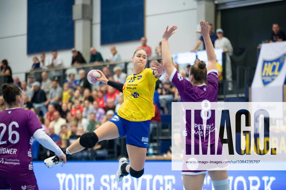 Handball, Alsco HBF1: HC Leipzig vs. TuS Metzingen, October 7, 2026; Marlene Tucholke 23; HC Leipzig rises to the challenge in the Alsco Women s Handball Bundesliga (HBF1), 2026–2027 season, Matchday 5: HC Leipzig vs. TuS Metzingen on October 7, 2026, at the Markranstädt Sports Center