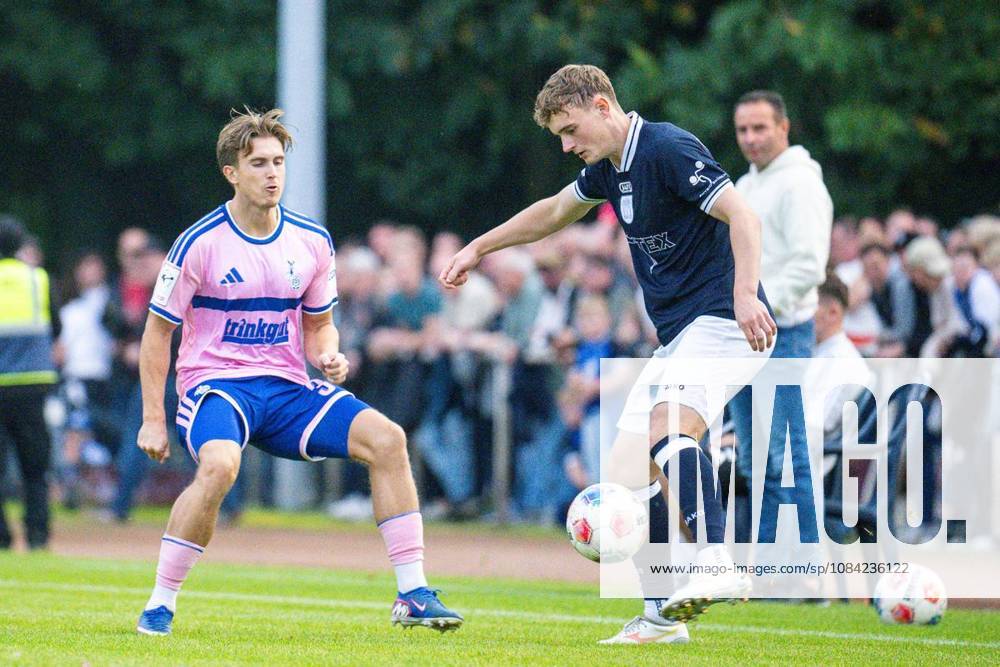 Lower Rhine Cup: SV Blau Weiß Dingden vs. MSV Duisburg ** FOR ** **Soccer Lower Rhine Cup: SV Blau Weiß Dingden vs. MSV Duisburg on October 7, 2026, at the Höingsweg sports field in Hamminkeln. Patrick Sussek, Duisburg. Copyright JakobxKlos
