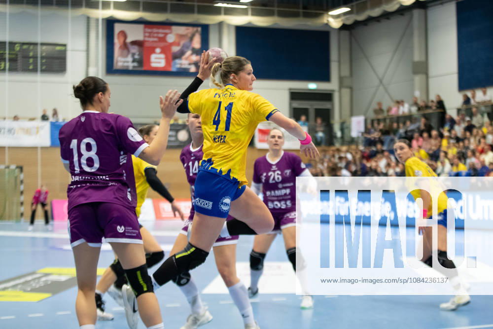 Handball, Alsco HBF1: HC Leipzig vs. TuS Metzingen, October 7, 2026; Wiebke Meyer 41; HC Leipzig prevails. Alsco Women s Handball Bundesliga (HBF1), 2026–2027 season, Matchday 5: HC Leipzig vs. TuS Metzingen on October 7, 2026, at the Markranstädt Sports Center