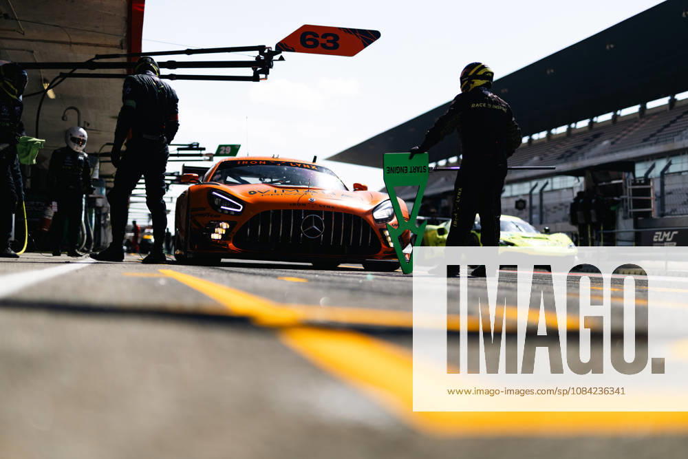 AUTO - ELMS - 4 HOURS OF PORTIMAO 2026 63 NARAN Ameerh (gbr), ANDRADE Rui (ang), SETTE CAMARA Sergio (bra), Iron Lynx, Mercedes-AMG LMGT3, LMGT3, pitlane, during the 4 Hours of Portimao 2026, 6th round of the 2026 European Le Mans Series on the Autodromo Internacional do Algarve from October 8 to 10, 2026 in Portimao, Portugal -