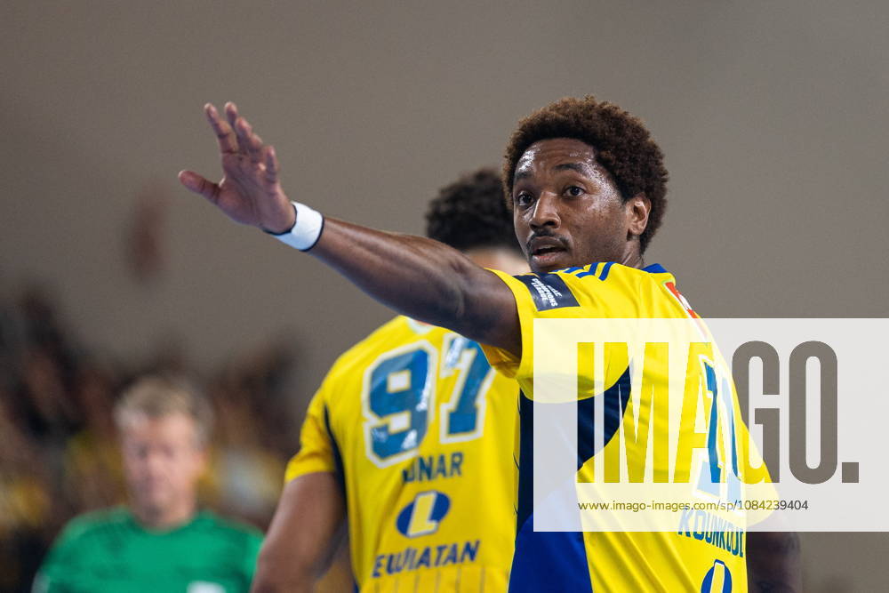Benoit Kounkoud during the EHF Champions League Group F match between Industria Kielce nad SC Magdeburg at Hala Legionow on October 2, 2026 in Kielce, Poland --- Pilka reczna. EHF Liga Mistrzow. Industria Kielce - SC Magdeburg. (Photo by Igor Jakubowski Arena Akcji) NEWSPIX.PL --- newspix.pl