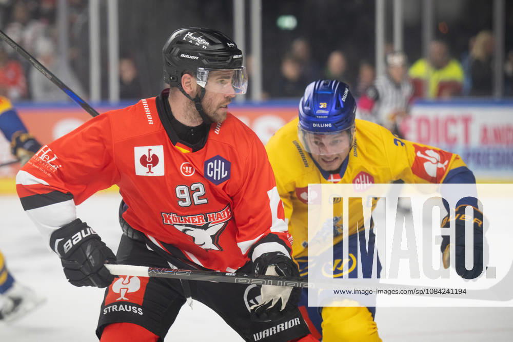 CHL Cologne Sharks vs. Herning Blue Fox, Cologne, October 7, 2026; Marcel Noebels, Cologne Sharks, forward, 92; CHL Cologne Sharks vs. Herning Blue Fox on October 7, 2026, at the LanxessArena in Cologne, Germany