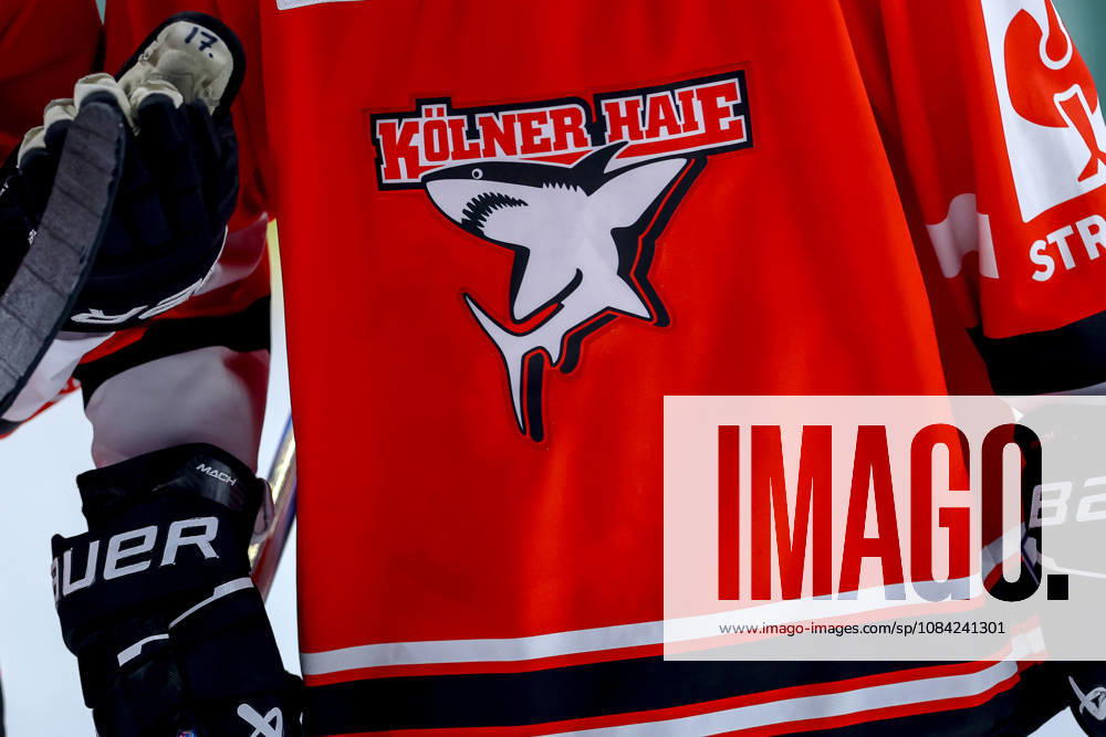 Ice Hockey, CHL, Kölner Haie vs. Blue Fox Herning, Champions Hockey League 2026–27, Matchday 5, 2026–27 Season, Lanxess Arena Cologne; Stock image, logo, club logo, banner, close-up of emblem, jersey, North Rhine-Westphalia, Germany
