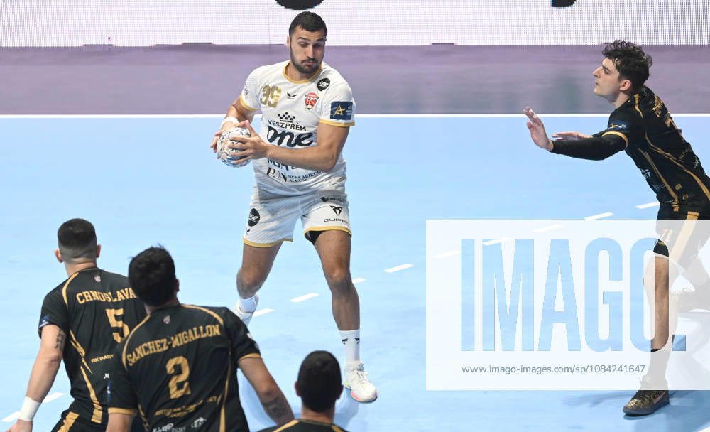 PARTIZAN vs VESZPREM ELDERAA Yehia Mohammed Yehia, handball player of Veszprem, during the EHF Champions League against Partizan Belgrade, at Aleksandar Nikolic Hall. Belgrade, 07.10.2026. photo: Nebojsa Parausic MN Press HANDBALL, EHF CHAMPIONS LEAGUE, VESZPREM, PARTIZAN Belgrade Aleksandar Nikolic Hall Serbia