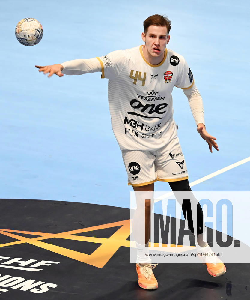PARTIZAN vs VESZPREM STEFAN DODIC, handball player of Veszprem, during the EHF Champions League against Partizan Belgrade, at Aleksandar Nikolic Hall. Belgrade, 07.10.2026. photo: Nebojsa Parausic MN Press HANDBALL, EHF CHAMPIONS LEAGUE, VESZPREM, PARTIZAN Belgrade Aleksandar Nikolic Hall Serbia