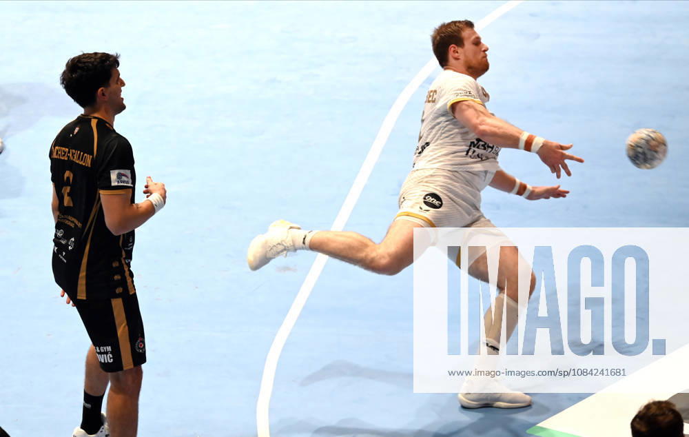 PARTIZAN vs VESZPREM DRAGAN PECHMALBEC, handball player of Veszprem, during the EHF Champions League against Partizan Belgrade, at Aleksandar Nikolic Hall. Belgrade, 07.10.2026. photo: Nebojsa Parausic MN Press HANDBALL, EHF CHAMPIONS LEAGUE, VESZPREM, PARTIZAN Belgrade Aleksandar Nikolic Hall Serbia