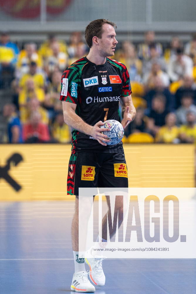 Felix Claar during the EHF Champions League Group F match between Industria Kielce nad SC Magdeburg at Hala Legionow on October 2, 2026 in Kielce, Poland --- Pilka reczna. EHF Liga Mistrzow. Industria Kielce - SC Magdeburg. (Photo by Igor Jakubowski Arena Akcji) NEWSPIX.PL --- newspix.pl
