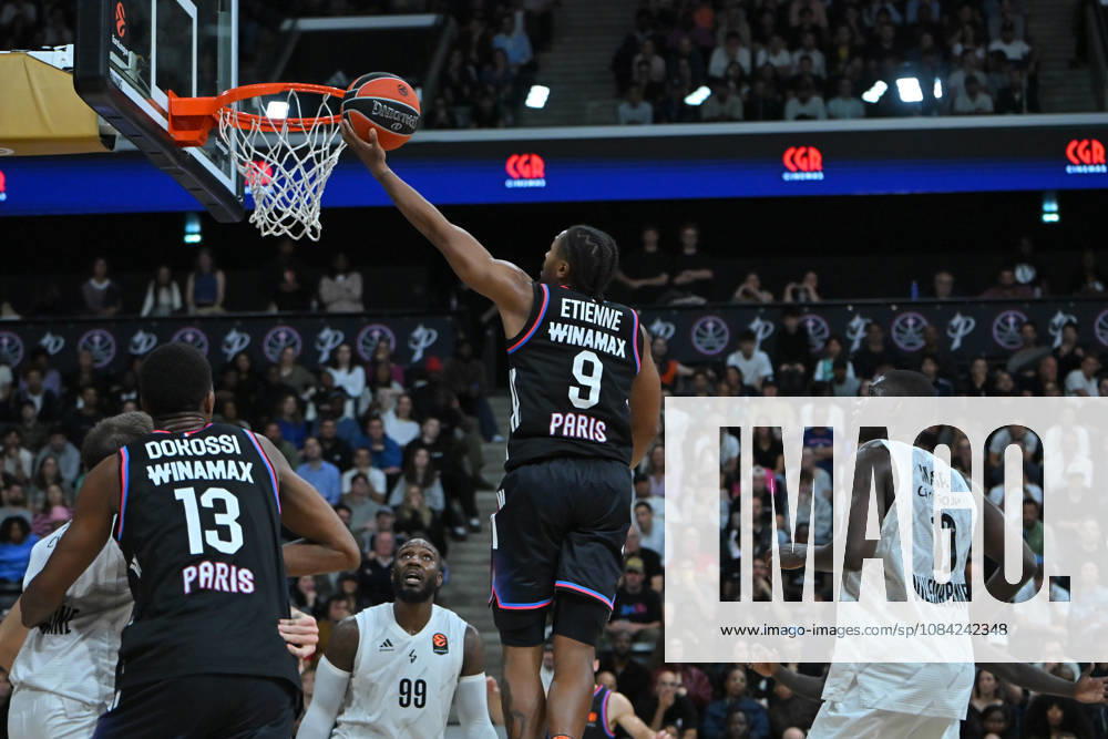EuroLeague 2026, Paris Basketball vs LDLC ASVEL Villeurbanne, Basketball Tyson Etienne of Paris Basket during the EuroLeague 2026 match between Paris Basketball and LDLC ASVEL Villeurbanne at Adidas Arena on October 07, 2026 in Paris, France. Paris Adidas Arena France