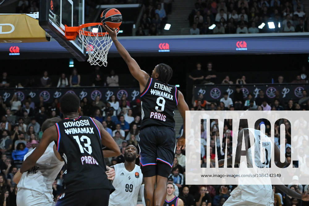 EuroLeague 2026, Paris Basketball vs LDLC ASVEL Villeurbanne, Basketball Tyson Etienne of Paris Basket during the EuroLeague 2026 match between Paris Basketball and LDLC ASVEL Villeurbanne at Adidas Arena on October 07, 2026 in Paris, France. Paris Adidas Arena France