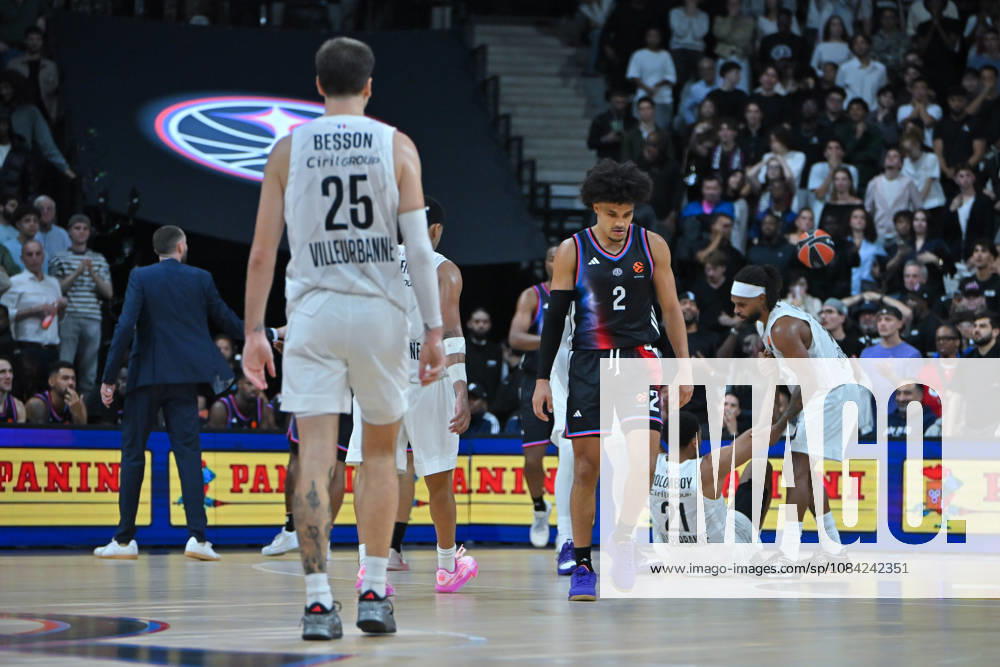 EuroLeague 2026, Paris Basketball vs LDLC ASVEL Villeurbanne, Basketball Nadir Hifi of Paris Basket dejected during the EuroLeague 2026 match between Paris Basketball and LDLC ASVEL Villeurbanne at Adidas Arena on October 07, 2026 in Paris, France. Paris Adidas Arena France
