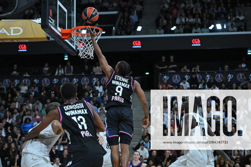EuroLeague 2026, Paris Basketball vs LDLC ASVEL Villeurbanne, Basketball Tyson Etienne of Paris Basket during the EuroLeague 2026 match between Paris Basketball and LDLC ASVEL Villeurbanne at Adidas Arena on October 07, 2026 in Paris, France. Paris Adidas Arena France