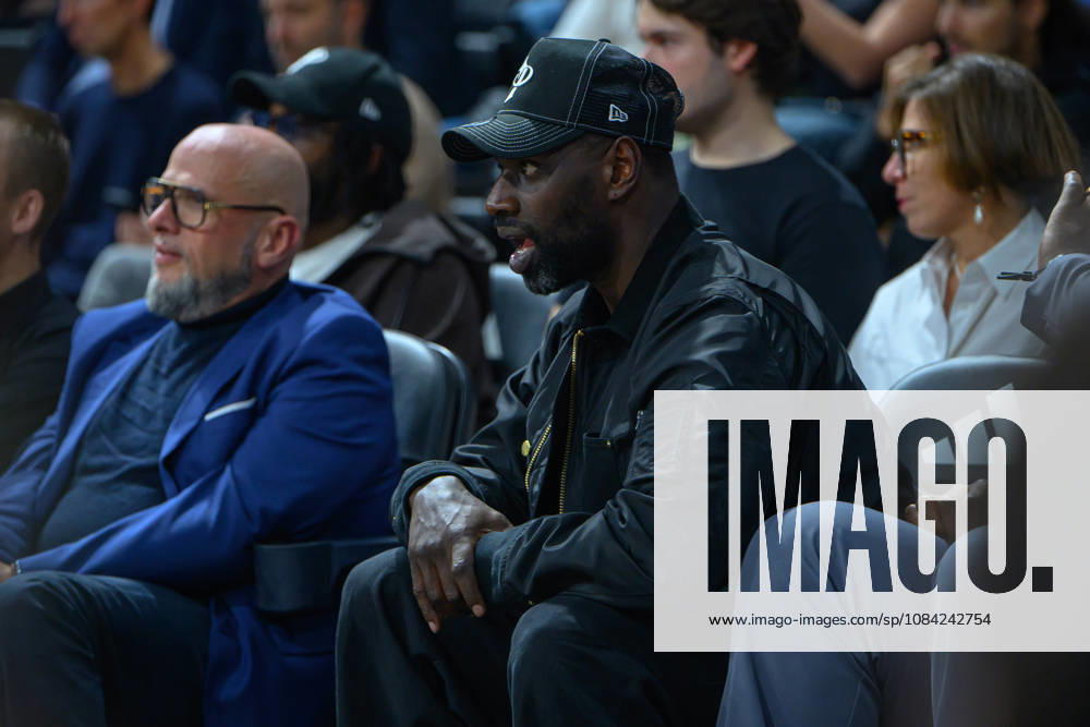 EuroLeague 2026, Paris Basketball vs LDLC ASVEL Villeurbanne, Basketball Omar Sy attends the EuroLeague 2026 match between Paris Basketball and LDLC ASVEL Villeurbanne at Adidas Arena on October 07, 2026 in Paris, France. Paris Adidas Arena France