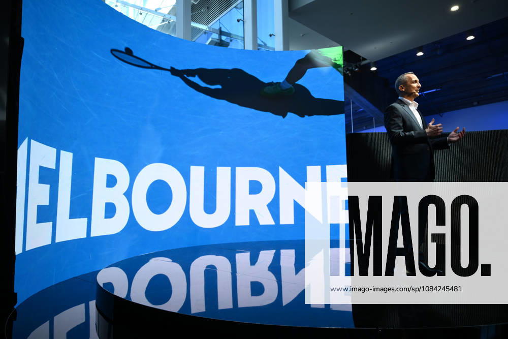 TENNIS AUSTRALIAN OPEN LAUNCH, Tennis Australia CEO Andrew Abdo speaks during the launch of the 2027 Australian Open tennis tournament, in Melbourne, Thursday, October 8, 2026. ( NO ARCHIVING MELBOURNE VICTORIA Australia