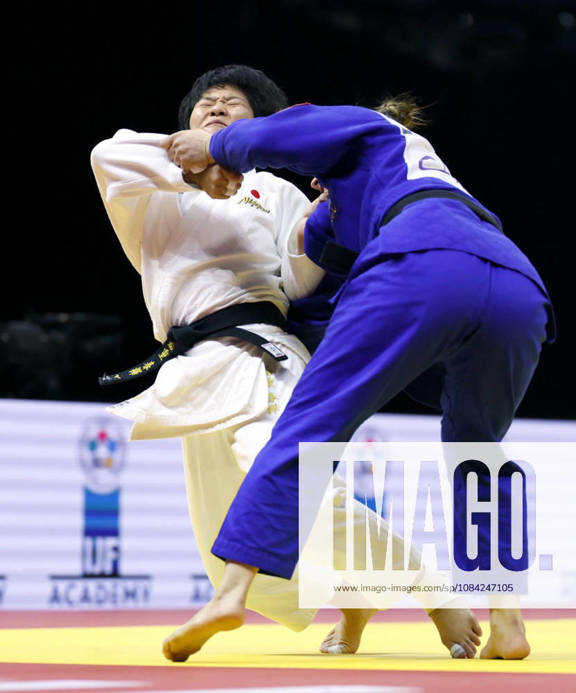 Judo: World championships Haruka Kaju (white) of Japan competes en route to beating Kerem Primo of Israel in the women s 63-kilogram final at the judo world championships in Baku, Azerbaijan, on Oct. 7, 2026. A14AA0005630392P