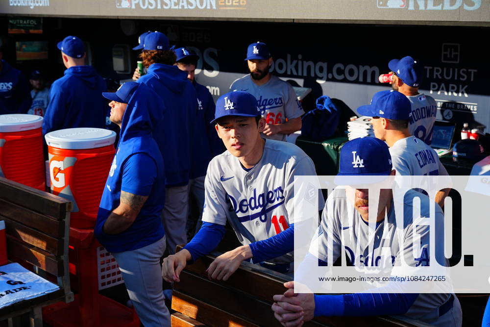 Roki Sasaki,(Dodgers) Substitute pitcher Roki Sasaki Oct.6,2026 - Baseball : MLB, Baseball Herren, USA National League Division Series Atlanta Braves vs. Los Angeles Dodgers Venue: Truist Park (Cumberland, Georgia, USA) aflo_353997366 YujixArakawax