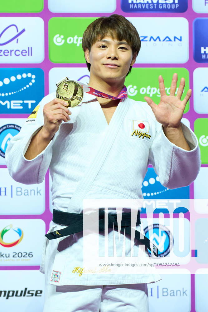 Hifumi Abe (JPN), OCTOBER 5, 2026 -Judo : World Judo Championships BAKU2026 Mens -66kgMedal Ceremony at National Gymnastics Arena in Baku, Azerbaijan. Noxthirdxpartyxsales aflo_354220603 KenxAsakurax