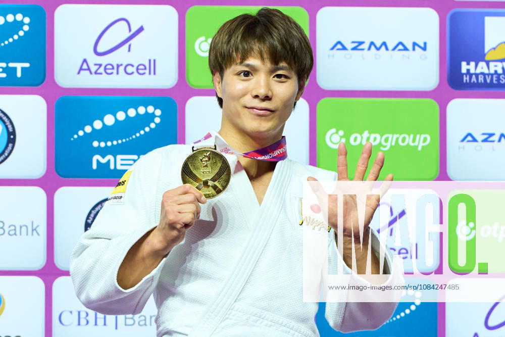 Hifumi Abe (JPN), OCTOBER 5, 2026 -Judo : World Judo Championships BAKU2026 Mens -66kgMedal Ceremony at National Gymnastics Arena in Baku, Azerbaijan. Noxthirdxpartyxsales aflo_354220605 KenxAsakurax