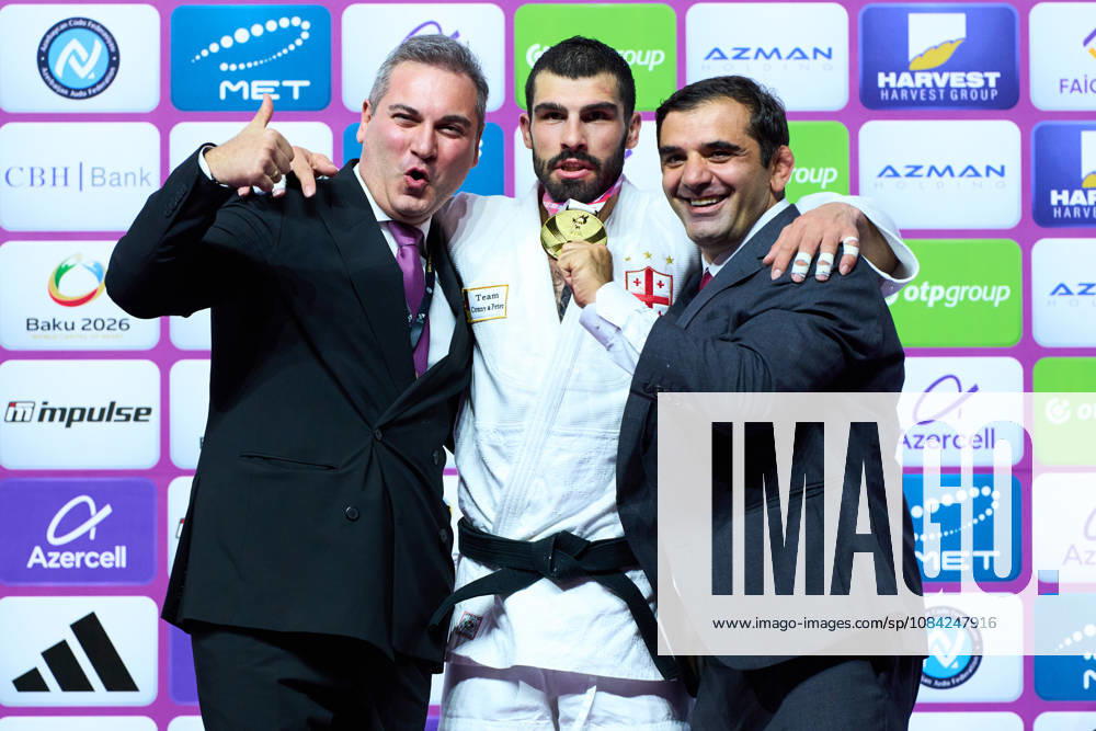 Grigalashvili Tato (GEO), OCTOBER 7, 2026 - Judo : World Judo Championships BAKU2026 Mens -81kgMedal Ceremony at National Gymnastics Arena in Baku, Azerbaijan. Noxthirdxpartyxsales aflo_354070420 KenxAsakurax