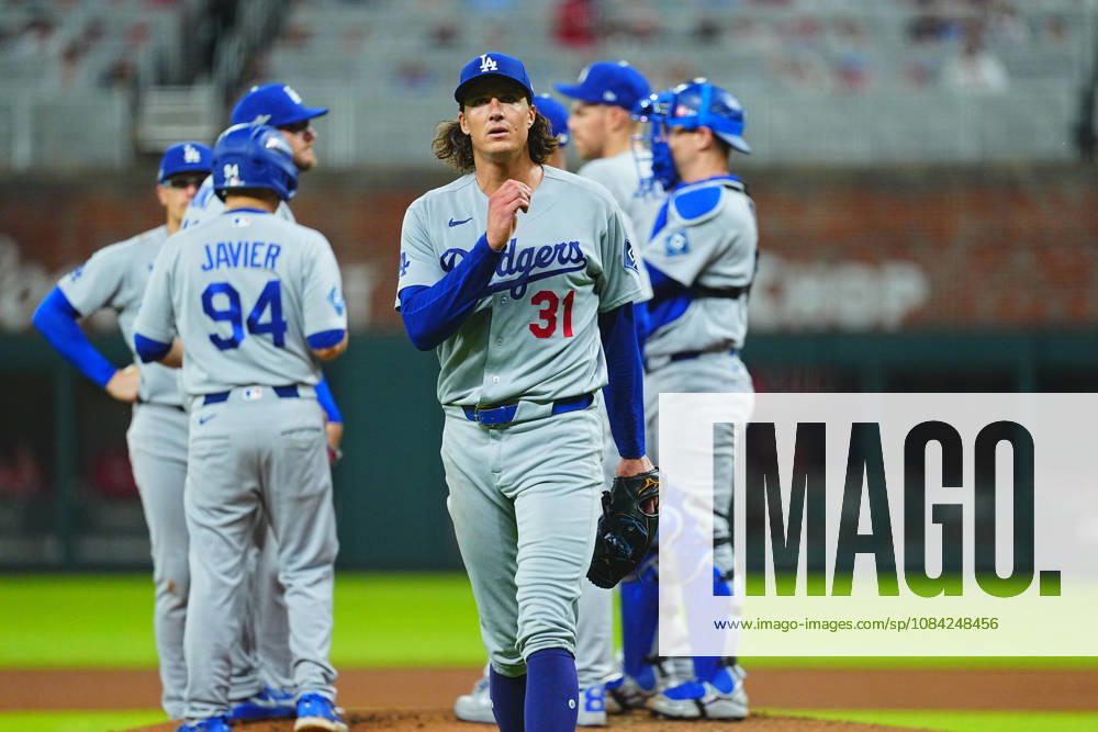 Tyler Glasnow(Dodgers) Starting pitcher Tyler Allen Glasnow, Oct.7,2026 - Baseball : MLB, Baseball Herren, USA National League Division Series Atlanta Braves vs. Los Angeles Dodgers Venue: Truist Park (Cumberland, Georgia, USA) aflo_354249844 YujixArakawax