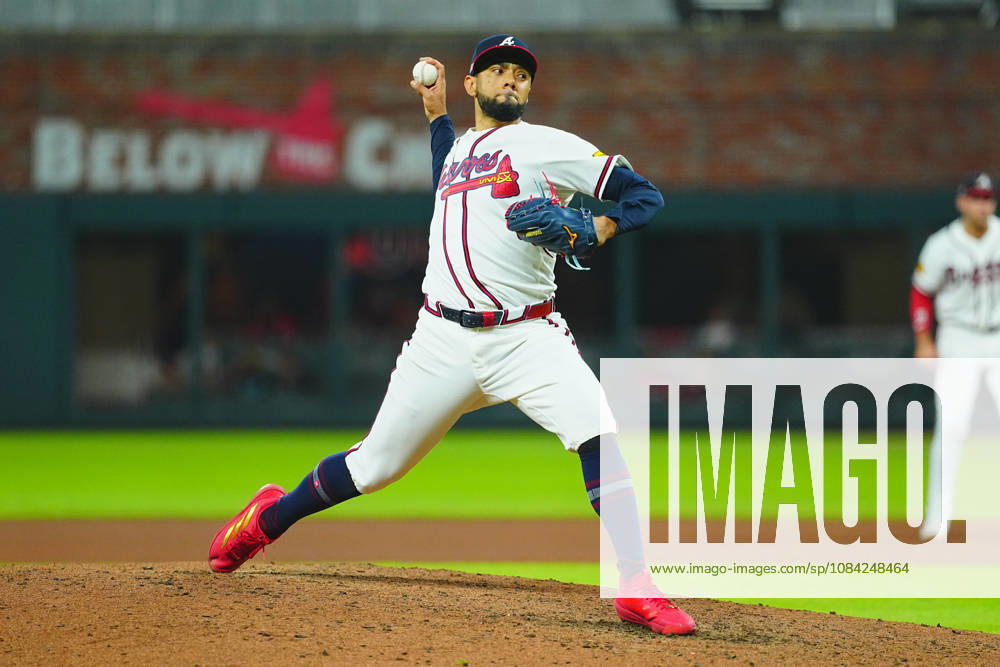 Robert Surez( Braves) Relief pitcher Robert Surez Oct.7,2026 - Baseball : MLB, Baseball Herren, USA National League Division Series Atlanta Braves vs. Los Angeles Dodgers Venue: Truist Park (Cumberland, Georgia, USA) aflo_354249852 YujixArakawax
