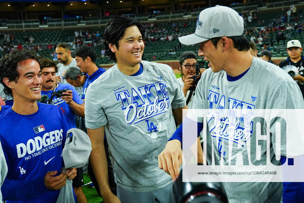 Shohei Ohtani,(Dodgers) Starting lineup Shohei Ohtani Roki Sasaki William Augustine Ireton Oct.7,2026 - Baseball : MLB, Baseball Herren, USA National League Division Series Atlanta Braves vs. Los Angeles Dodgers Venue: Truist Park (Cumberland, Georgia, USA) aflo_354249859 YujixArakawax