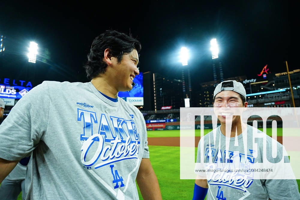 Shohei Ohtani,(Dodgers) Starting lineup Shohei Ohtani Hyeseong Kim Oct.7,2026 - Baseball : MLB, Baseball Herren, USA National League Division Series Atlanta Braves vs. Los Angeles Dodgers Venue: Truist Park (Cumberland, Georgia, USA) aflo_354249867 YujixArakawax