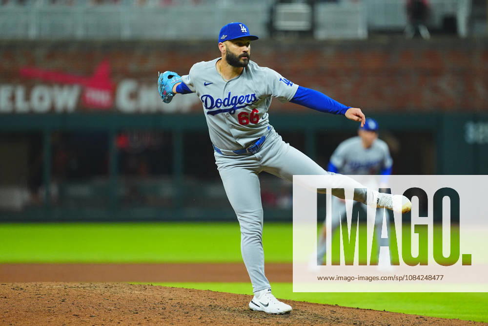 Tanner Scott,(Dodgers) Relief pitcher Tanner Alexander Scott, Oct.7,2026 - Baseball : MLB, Baseball Herren, USA National League Division Series Atlanta Braves vs. Los Angeles Dodgers Venue: Truist Park (Cumberland, Georgia, USA) aflo_354249871 YujixArakawax