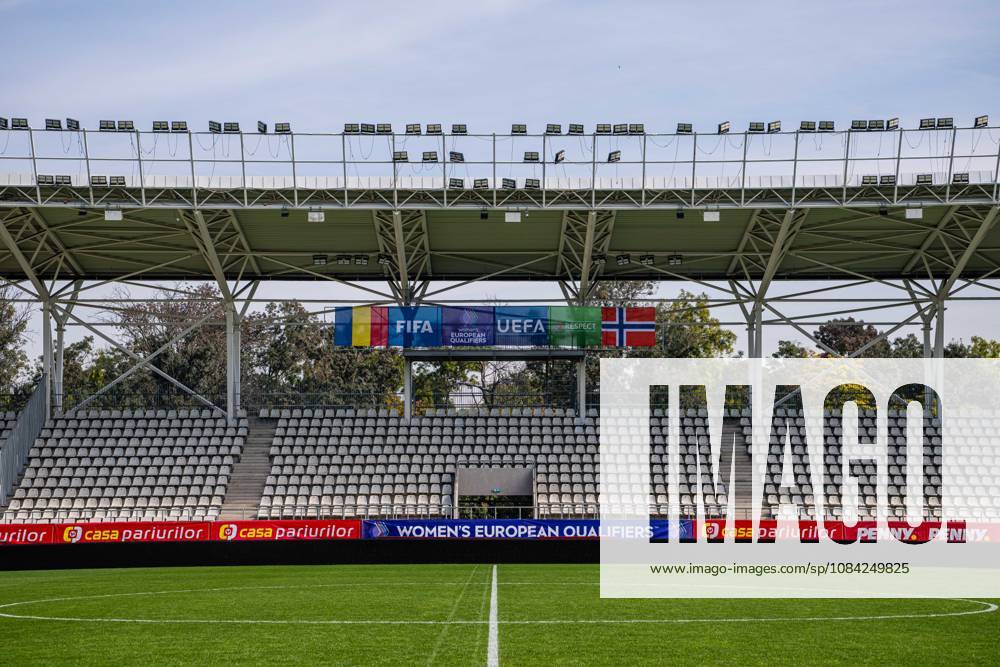 Arcul de Triumf Stadium during a training session on October 8, 2026, in Bucharest. Photo by Marius Simensen, BILDBYRAN. Cop 238 bbeng women s FIFA Women s World Cup qualifier soccer football Norway practice training