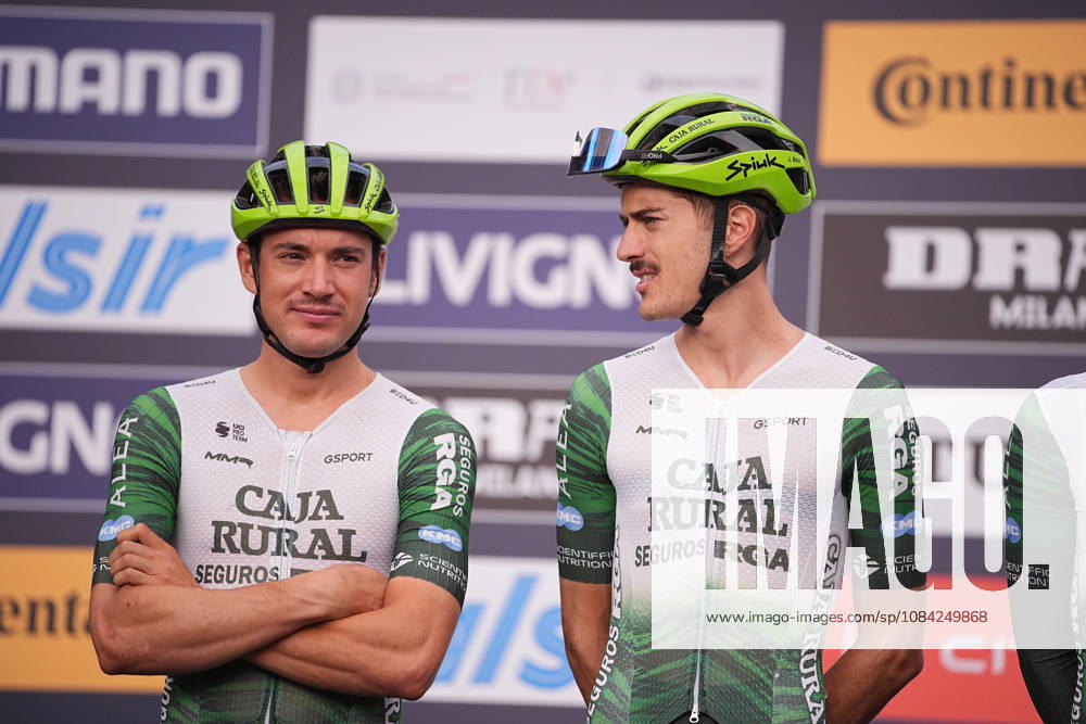 Spain s Fernando Barcelo Aragon of Caja Rural-Seguros RGA and Spain s Joan Bou of Caja Rural-Seguros RGA during the 110th edition of the Gran Piemonte 2026 a 185 km one day race from Asti to Bra on October 08, 2026, Italy.