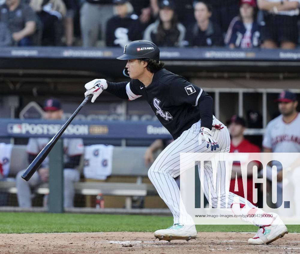 Baseball: Division Series between Guardians and White Sox Chicago White Sox first baseman Munetaka Murakami grounds out in the fifth inning of Game 3 of the American League Division Series against the Cleveland Guardians at Rate Field in Chicago on Oct. 7, 2026. A14AA0005630464P
