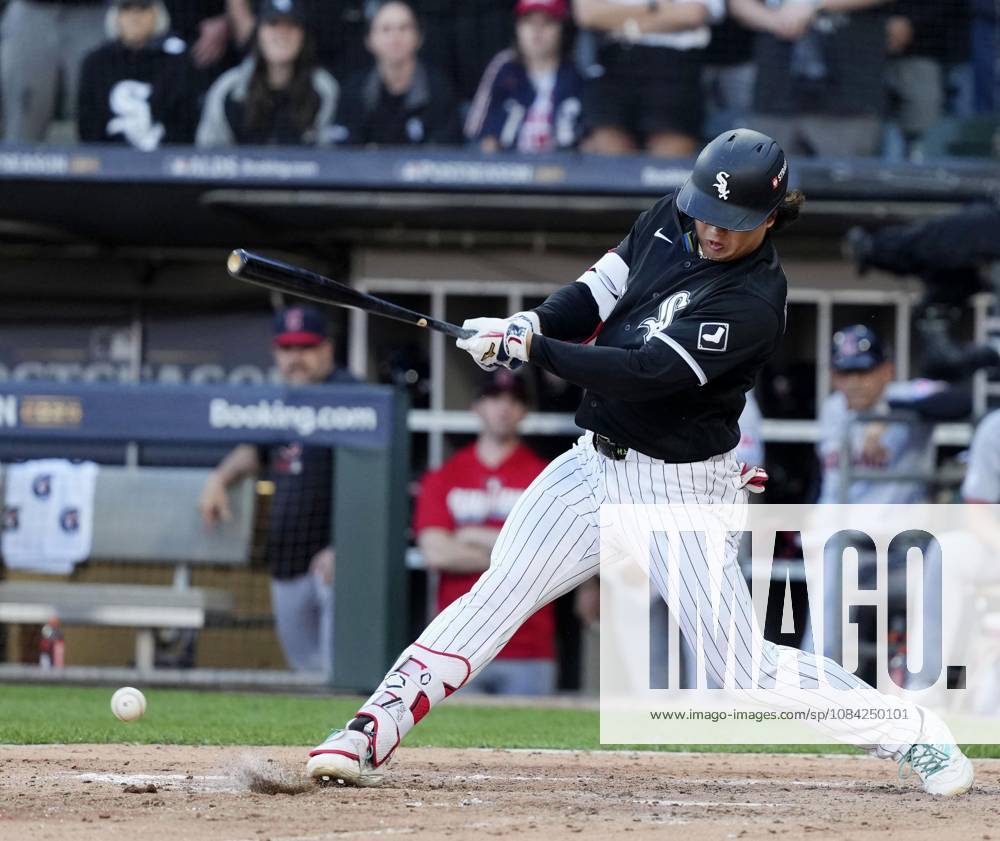 Baseball: Division Series between Guardians and White Sox Chicago White Sox first baseman Munetaka Murakami grounds out in the fifth inning of Game 3 of the American League Division Series against the Cleveland Guardians at Rate Field in Chicago on Oct. 7, 2026. A14AA0005630465P