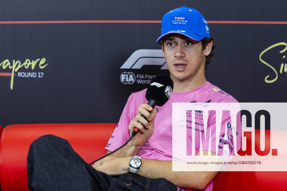 F1 - SINGAPORE GRAND PRIX 2026 COLAPINTO Franco (arg), Alpine F1 Team A526, portrait, pre-event press conference, PK, Pressekonferenz during the 2026 Formula 1 Singapore Grand Prix, 17th round of the 2026 Formula One World Championship, WM, Weltmeisterschaft from October 9 to 11, 2026 on the Marina Bay Street Circuit, in Singapore, Singapore - SingaporeSingapore