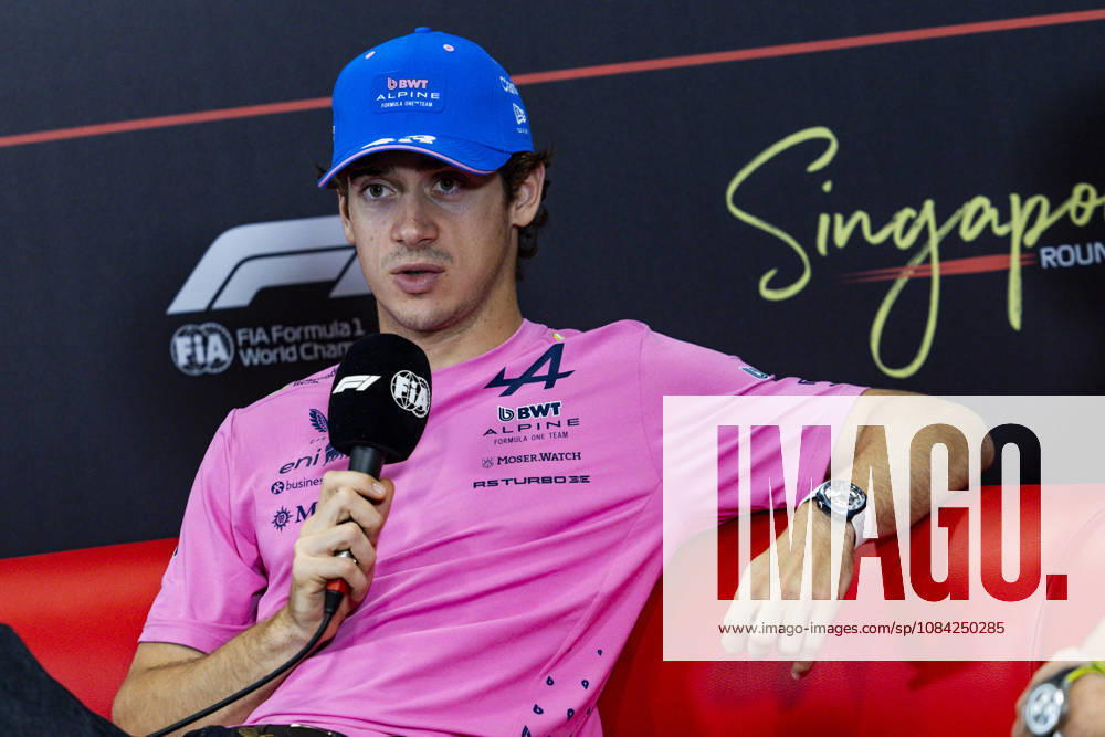 F1 - SINGAPORE GRAND PRIX 2026 COLAPINTO Franco (arg), Alpine F1 Team A526, portrait, pre-event press conference, PK, Pressekonferenz during the 2026 Formula 1 Singapore Grand Prix, 17th round of the 2026 Formula One World Championship, WM, Weltmeisterschaft from October 9 to 11, 2026 on the Marina Bay Street Circuit, in Singapore, Singapore - SingaporeSingapore
