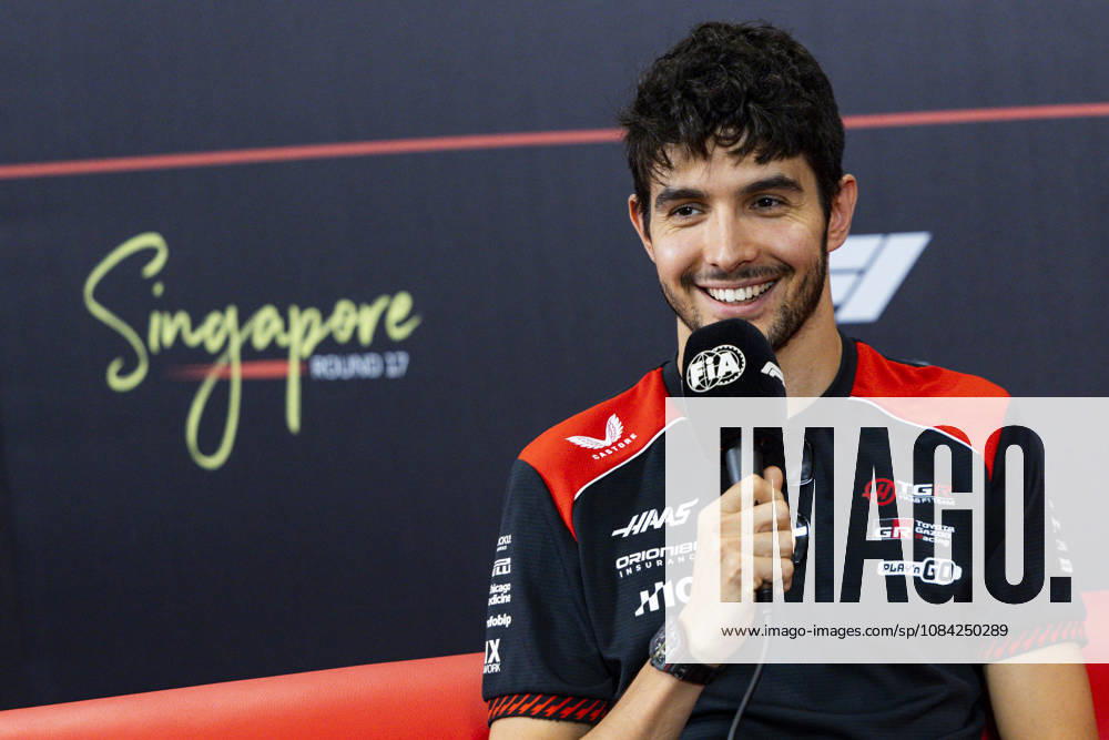 F1 - SINGAPORE GRAND PRIX 2026 OCON Esteban (fra), TGR Haas F1 Team VF-26, portrait, pre-event press conference, PK, Pressekonferenz during the 2026 Formula 1 Singapore Grand Prix, 17th round of the 2026 Formula One World Championship, WM, Weltmeisterschaft from October 9 to 11, 2026 on the Marina Bay Street Circuit, in Singapore, Singapore - SingaporeSingapore