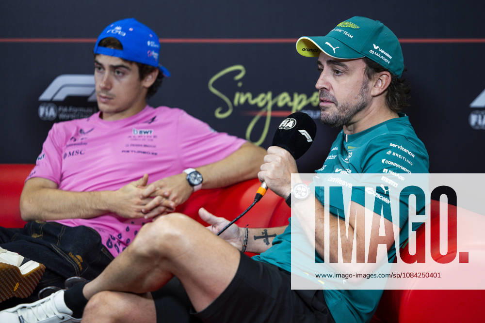 F1 - SINGAPORE GRAND PRIX 2026 ALONSO Fernando (spa), Aston Martin F1 Team Honda AMR26, portrait, pre-event press conference, PK, Pressekonferenz during the 2026 Formula 1 Singapore Grand Prix, 17th round of the 2026 Formula One World Championship, WM, Weltmeisterschaft from October 9 to 11, 2026 on the Marina Bay Street Circuit, in Singapore, Singapore - SingaporeSingapore