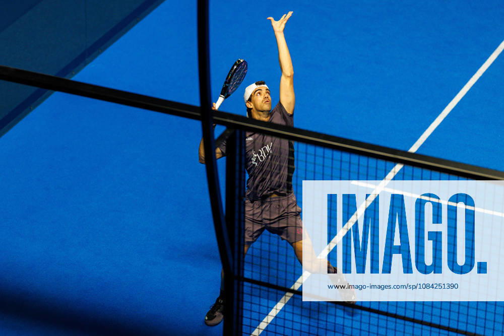 DÜSSELDORF, GERMANY - 8 OCTOBER 2026: Image shows Juan Lebron (ESP) during CUPRA Germany Premier Padel P2 2026 Day 5: Round of 16 at CASTELLO Düsseldorf on 8 10 2026 in Düsseldorf, Germany. Germany