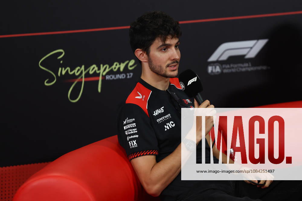 F1 Singapore Grand Prix 2026 Previews Esteban Ocon of Haas during the press conference, PK, Pressekonferenz ahead of the Formula 1 Singapore Grand Prix at Marina Bay Street Circuit in Singapore on October 8, 2026. Singapore Singapore