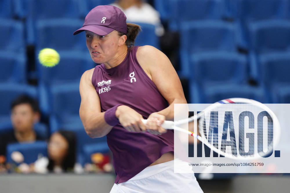 2026 China Open Women s Singles Round of 16 match in Beijing, China - 7 Oct 2026 Iga Swiatek of Poland plays against Iva Jovic of the United States (Not in view) during Women s Singles Round of 16 match on day eight of China Open at the National Tennis Center. Beijing China