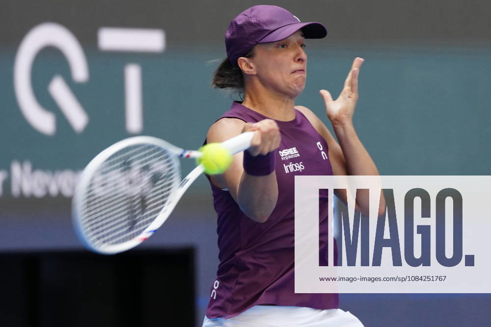 2026 China Open Women s Singles Round of 16 match in Beijing, China - 7 Oct 2026 Iga Swiatek of Poland plays against Iva Jovic of the United States (Not in view) during Women s Singles Round of 16 match on day eight of China Open at the National Tennis Center. Beijing China