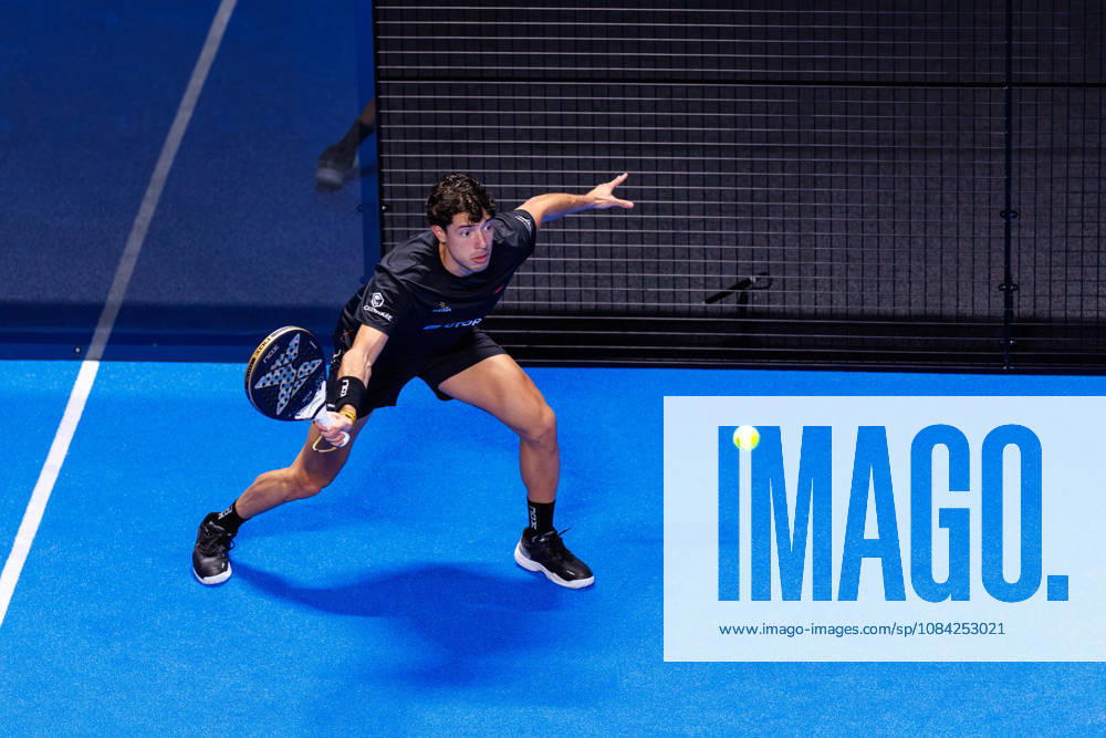 DÜSSELDORF, GERMANY - 8 OCTOBER 2026: Image shows Agustin Tapia (ARG) during CUPRA Germany Premier Padel P2 2026 Day 5: Round of 16 at CASTELLO Düsseldorf on 8 10 2026 in Düsseldorf, Germany. Germany