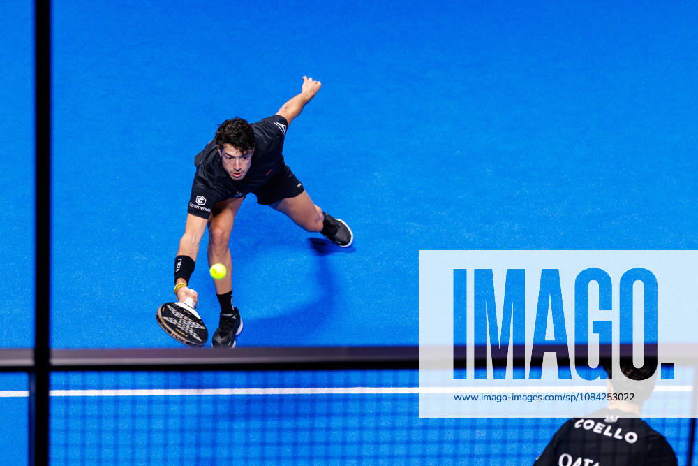 DÜSSELDORF, GERMANY - 8 OCTOBER 2026: Image shows Agustin Tapia (ARG) during CUPRA Germany Premier Padel P2 2026 Day 5: Round of 16 at CASTELLO Düsseldorf on 8 10 2026 in Düsseldorf, Germany. Germany