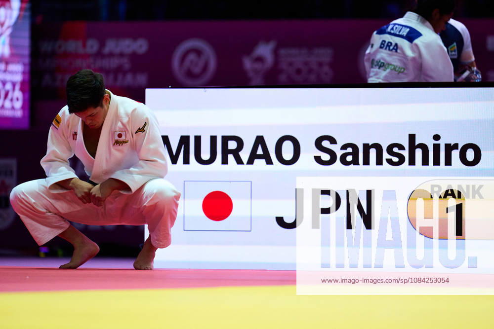 Sanshiro Murao (JPN), OCTOBER 8, 2026 -Judo : World Judo Championships BAKU2026 Mens -90kg3rd Round match at National Gymnastics Arena in Baku, Azerbaijan. aflo_354298556 KenxAsakurax