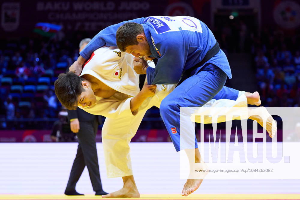 (L-R) Sanshiro Murao (JPN), Majdov Nemanja (SRB), OCTOBER 8, 2026 -Judo : World Judo Championships BAKU2026 Mens -90kgQuarter-final match at National Gymnastics Arena in Baku, Azerbaijan. aflo_354298561 KenxAsakurax