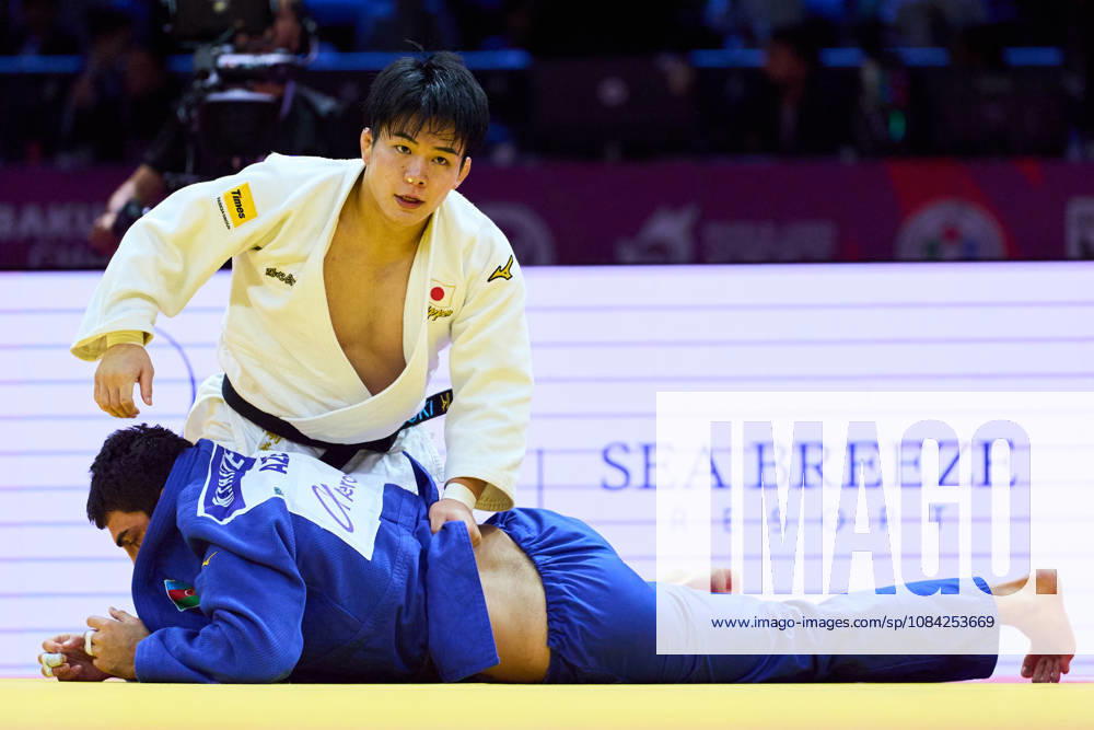 (Top-Bottom) Goki Tajima (JPN),, Fatiyev Murad (AZE), OCTOBER 8, 2026 -Judo : World Judo Championships BAKU2026 Mens -90kgSemi-final match at National Gymnastics Arena in Baku, Azerbaijan. aflo_354298668 KenxAsakurax