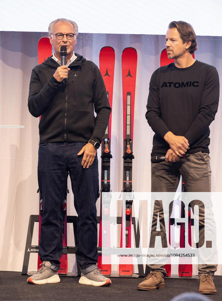 ALPINE SKIING - Atomic Media Day 2026 ALTENMARKT,AUSTRIA,08.OCT.26 - ALPINE SKIING - Atomic Media Day. Image shows CEO Wolfgang Mayrhofer and race director Christian Hoeflehner (Atomic). GEPAxpictures xHaraldxSteiner